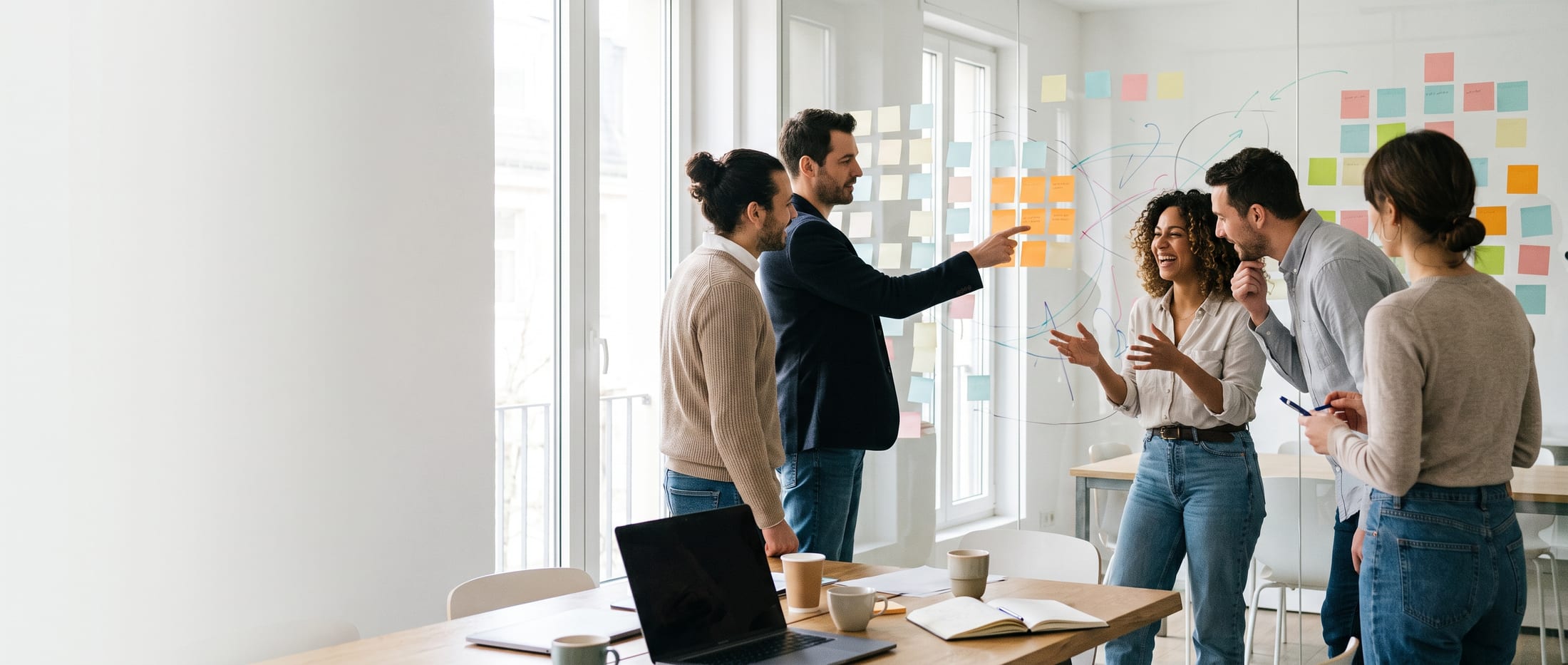 The HYVE team at a planning wall